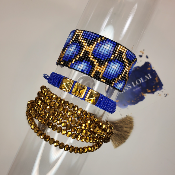 Blue Leopard Bracelet Pack – Miss Lolai Boutique